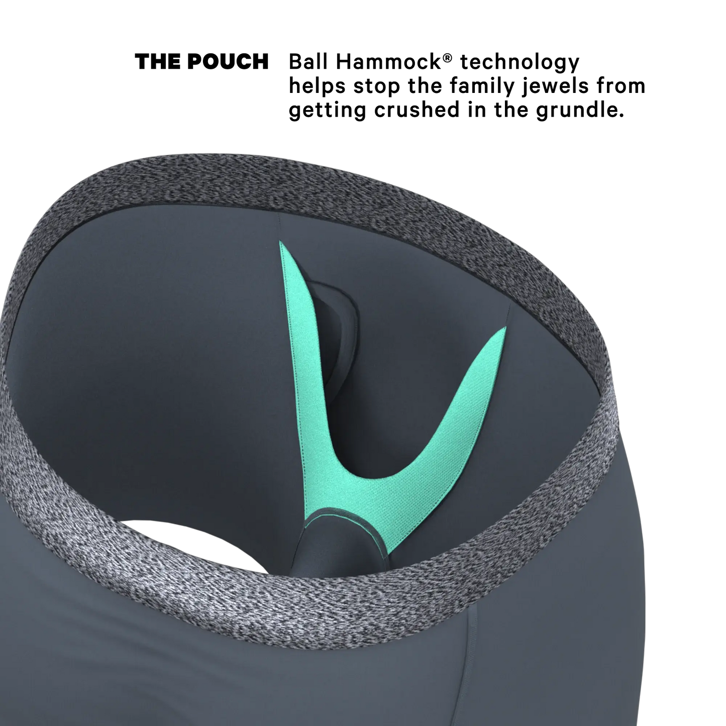 The Graphite | Tonal Grey Ball Hammock® Pouch Underwear With Fly - Shinesty - Flyclothing LLC