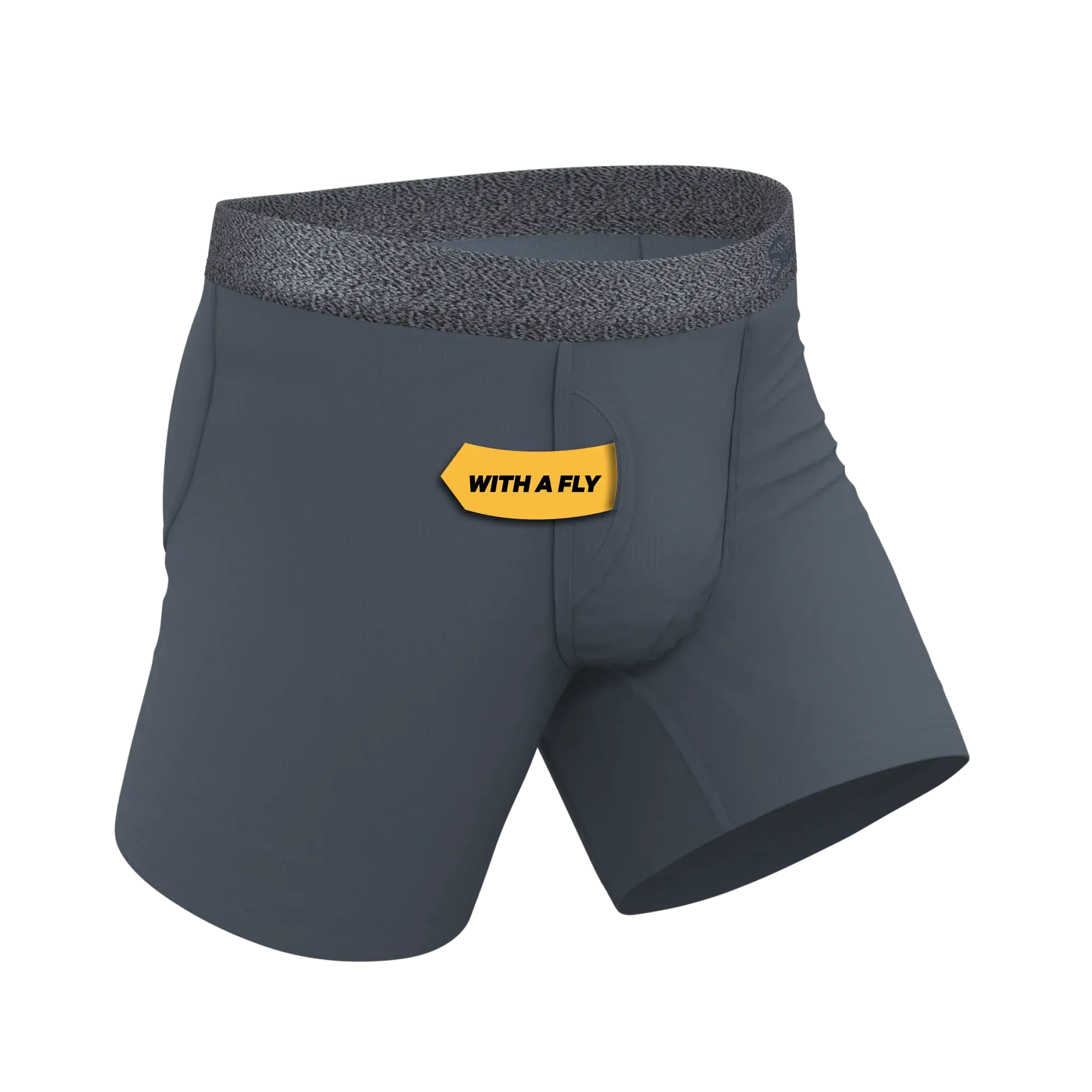 The Graphite | Tonal Grey Ball Hammock® Pouch Underwear With Fly - Shinesty - Flyclothing LLC