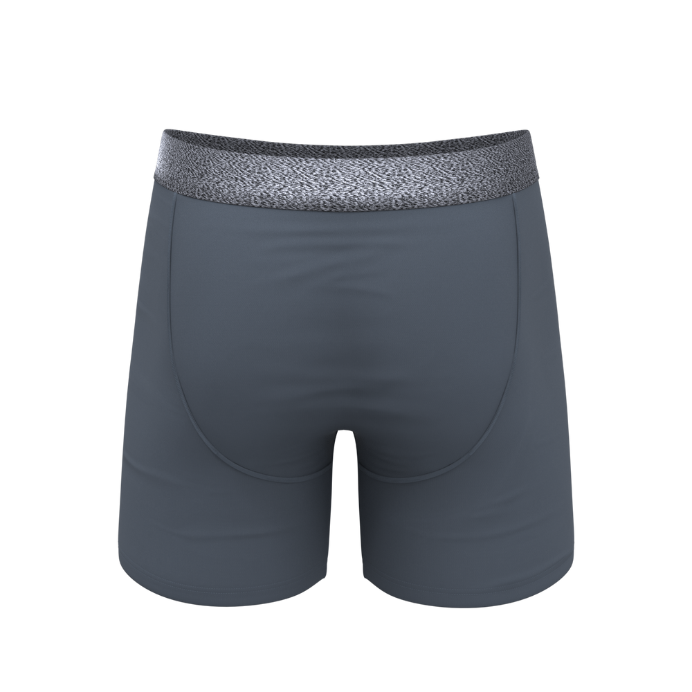 The Graphite | Tonal Grey Ball Hammock® Pouch Underwear With Fly - Shinesty - Flyclothing LLC