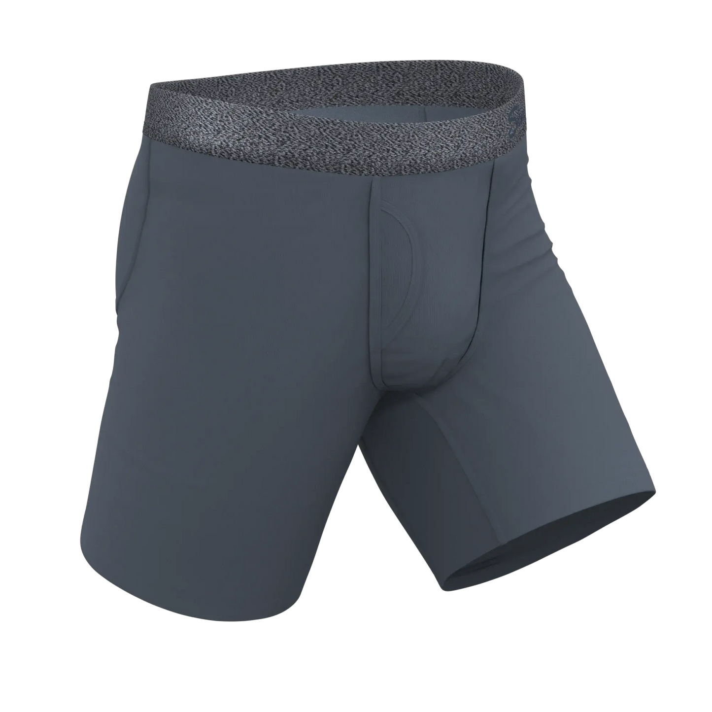 The Graphite | Tonal Grey Long Leg Ball Hammock® Pouch Underwear With Fly - Shinesty - Flyclothing LLC