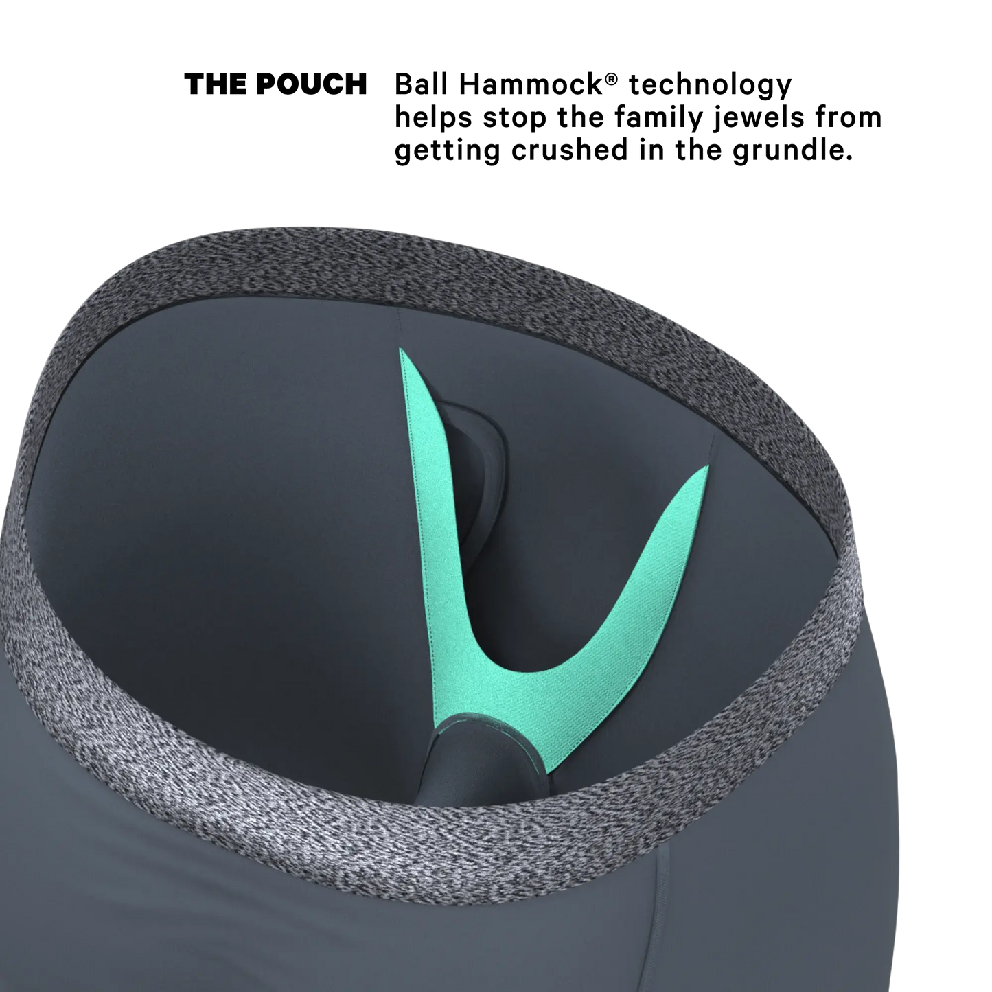 The Graphite | Tonal Grey Long Leg Ball Hammock® Pouch Underwear With Fly - Shinesty - Flyclothing LLC