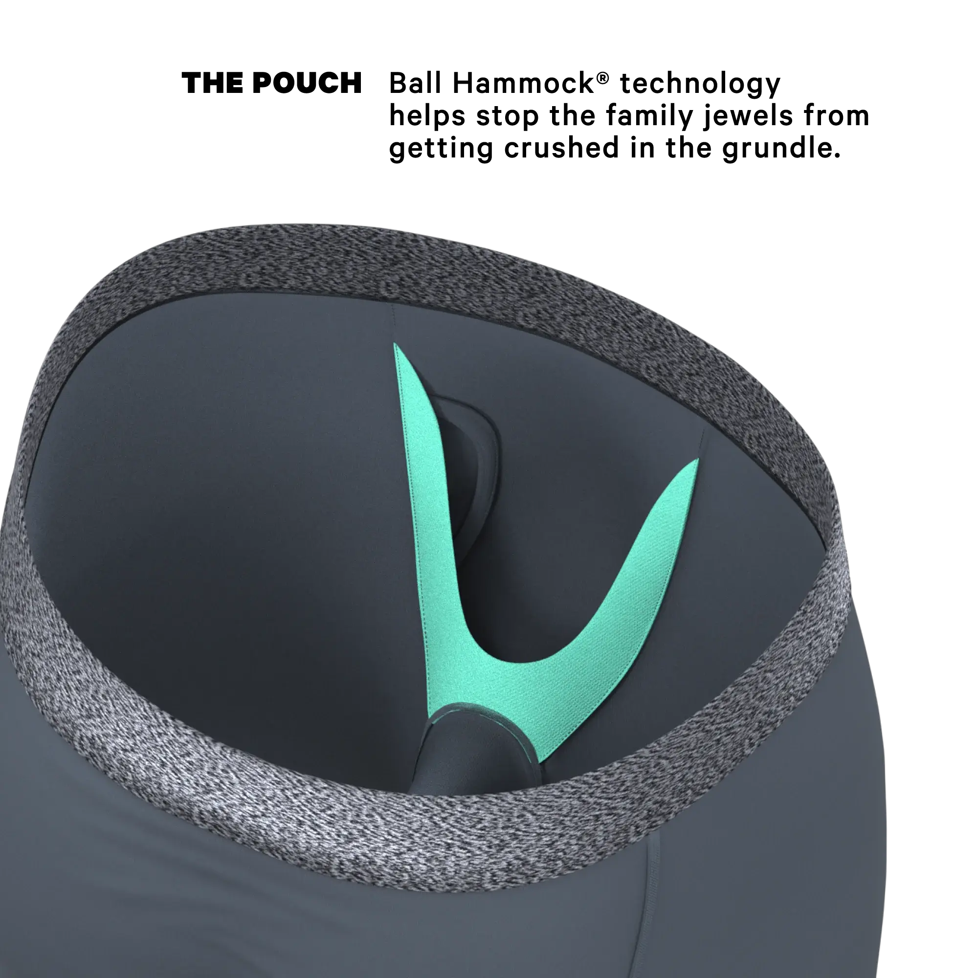 The Graphite | Tonal Grey Long Leg Ball Hammock® Pouch Underwear With Fly - Shinesty - Flyclothing LLC