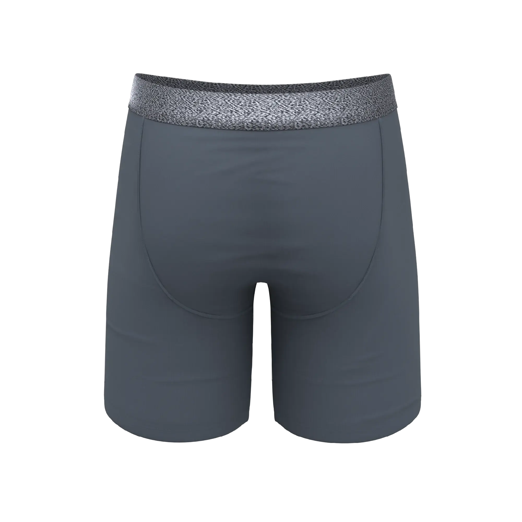 The Graphite | Tonal Grey Long Leg Ball Hammock® Pouch Underwear With Fly - Shinesty - Flyclothing LLC
