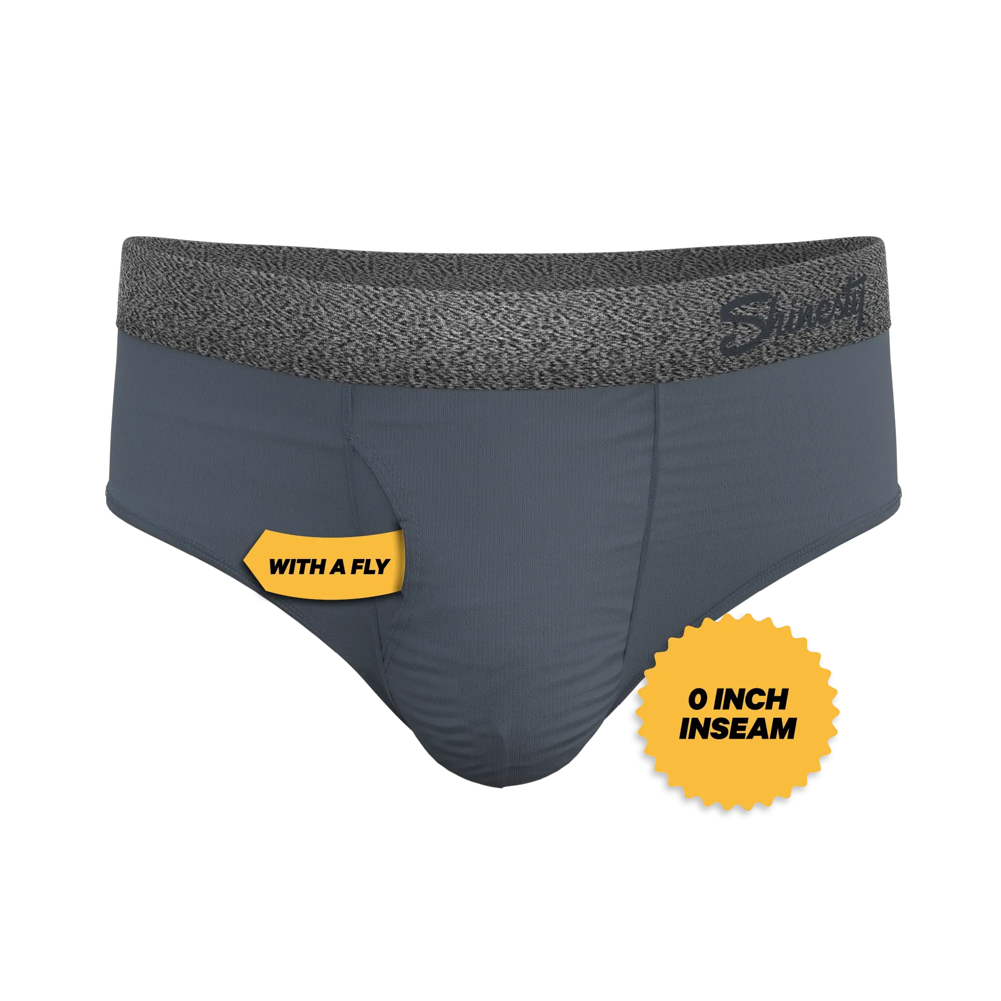 The Graphite | Tonal Grey Ball Hammock® Pouch Underwear Briefs - Shinesty - Flyclothing LLC