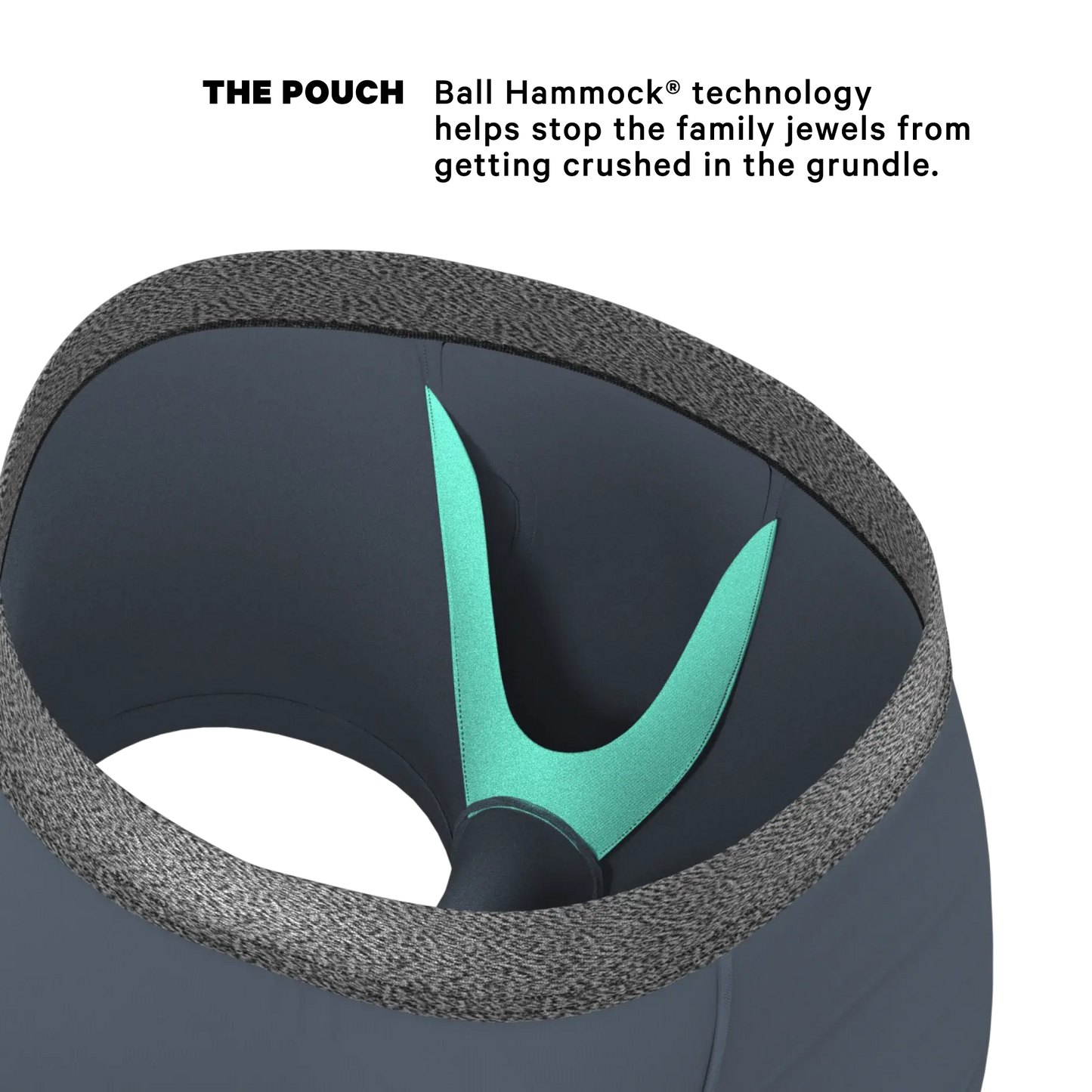 The Graphite | Tonal Grey Ball Hammock® Pouch Trunks Underwear - Shinesty - Flyclothing LLC