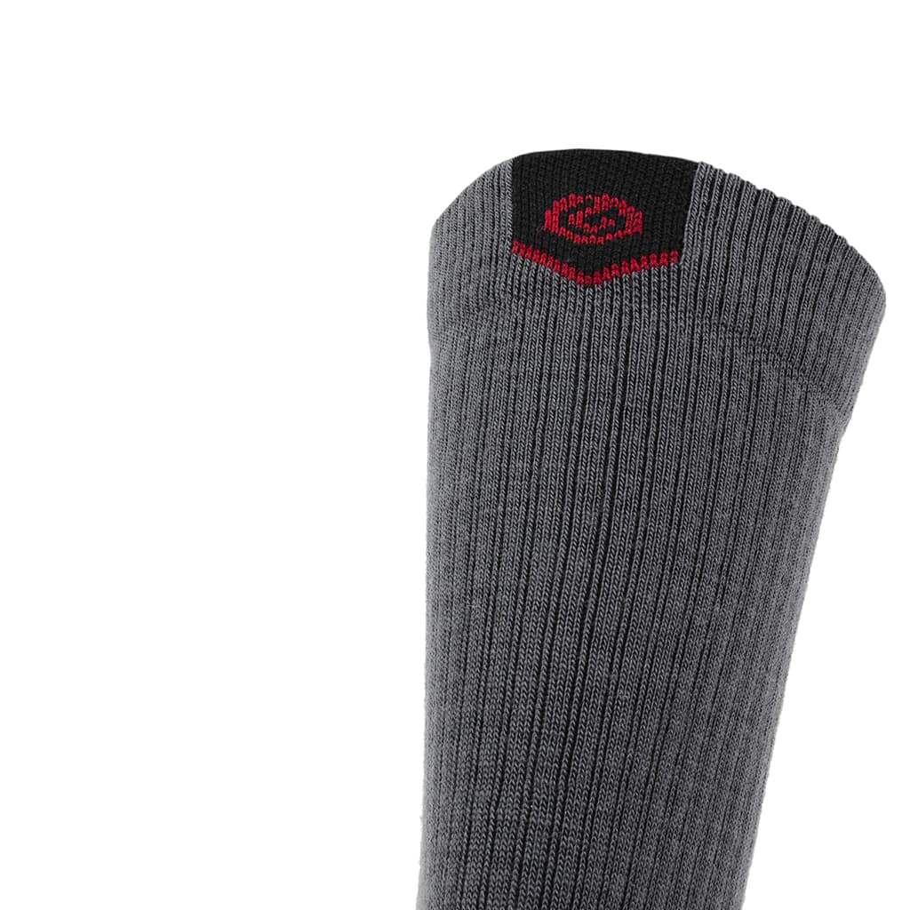 3 Pack Graphite - Hike Crew Midweight Merino Wool Sock - GRIP6 - Flyclothing LLC