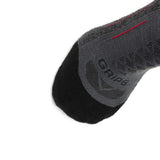 3 Pack Graphite - Hike Crew Midweight Merino Wool Sock - GRIP6 - Flyclothing LLC