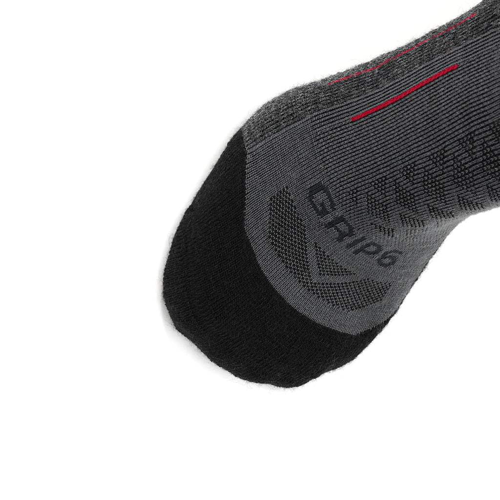 3 Pack Graphite - Hike Crew Midweight Merino Wool Sock - GRIP6 - Flyclothing LLC