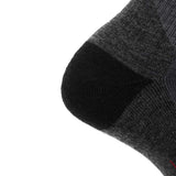 3 Pack Graphite - Hike Crew Midweight Merino Wool Sock - GRIP6 - Flyclothing LLC