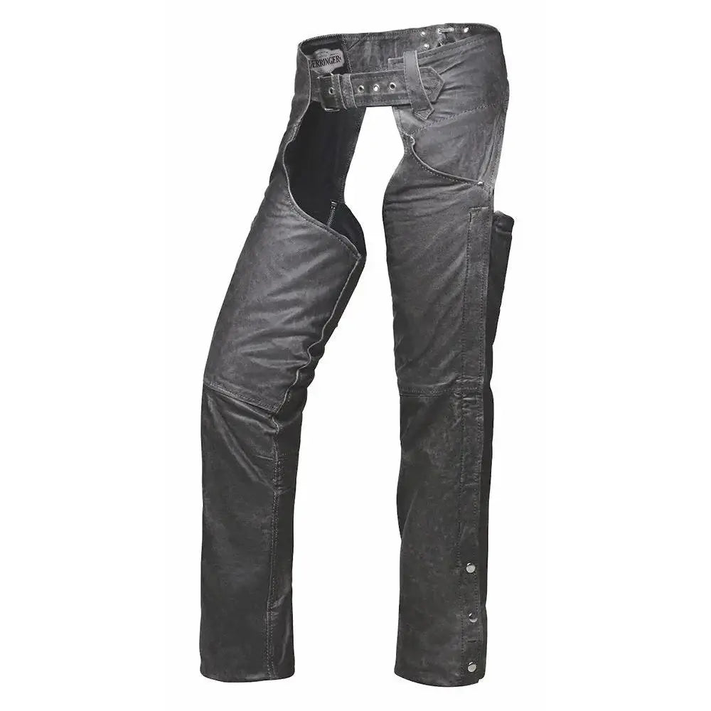 Gravel - Ladies Premium Lambskin Leather Chaps - Unik Just for Bikers - Flyclothing LLC