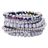9PCS Faceted Bead Stretch Bracelets - Madeline Love - Flyclothing LLC