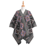 Beautiful Boho Patterned Front Pockets Poncho - Madeline Love - Flyclothing LLC
