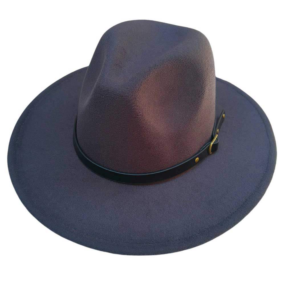 Belt Band Pointed Fedora Hat - Madeline Love - Flyclothing LLC