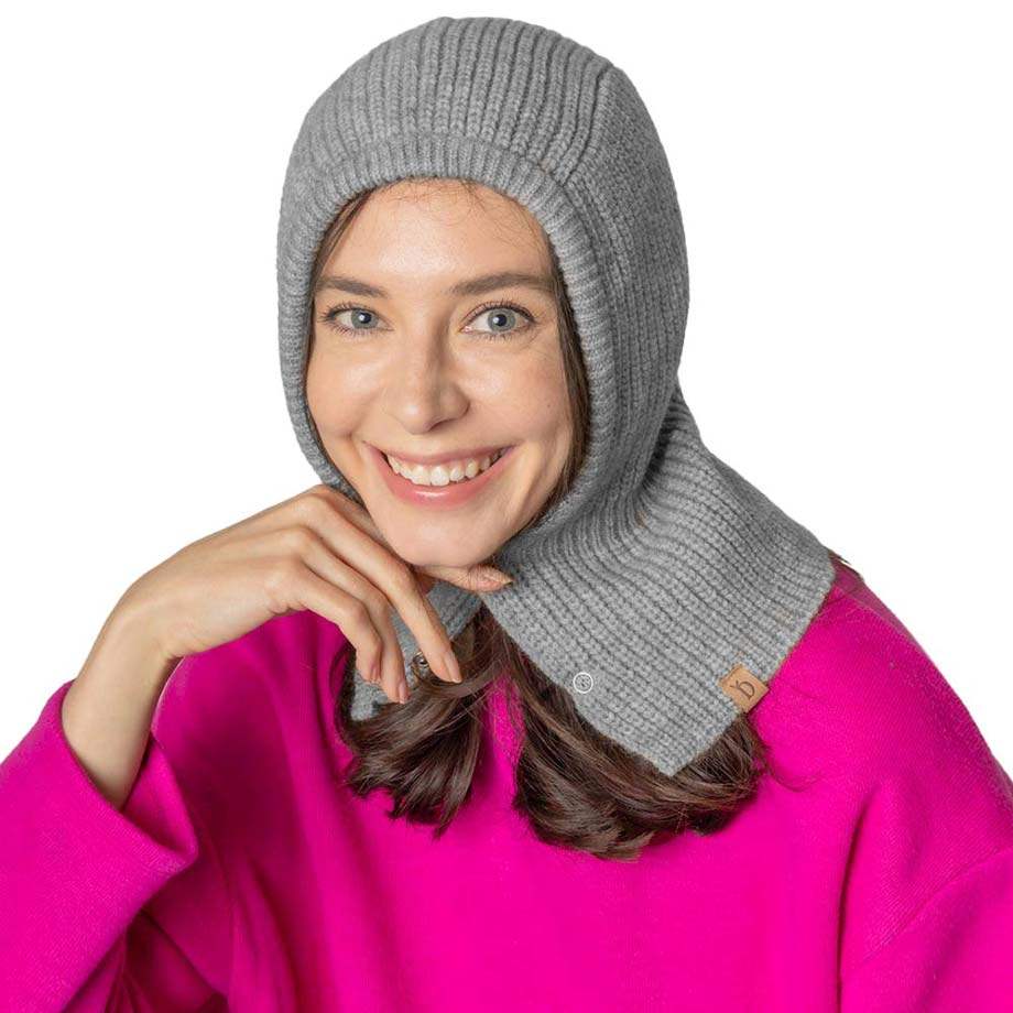 Buttoned Snood Hat - Madeline Love - Flyclothing LLC