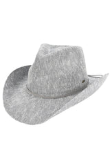 C.C Metallic Band Trim Cowboy Hat
