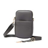 Faux Leather Rectangle Crossbody Bag - Madeline Love - Flyclothing LLC