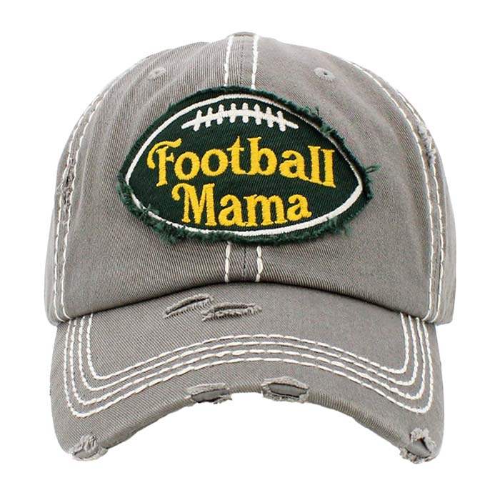 Football Mama Vintage Baseball Cap - Madeline Love - Flyclothing LLC