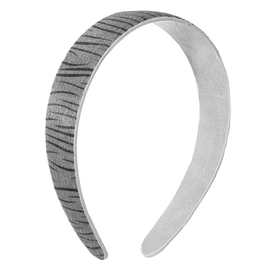 Genuine Leather Zebra Print Headband - Madeline Love - Flyclothing LLC
