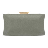Glittered Rectangle Evening Clutch Crossbody Bag - Madeline Love - Flyclothing LLC