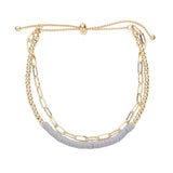 Heishi Beaded Pull Tie Cinch Bracelet - Madeline Love - Flyclothing LLC