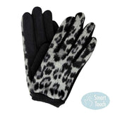 Leopard Print Touch Smart Gloves - Madeline Love - Flyclothing LLC