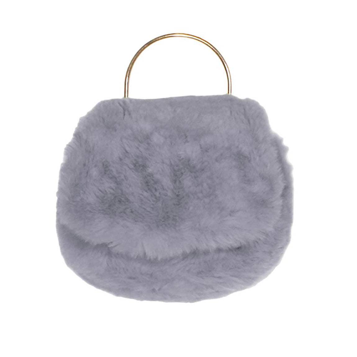 Solid Faux Fur Tote Crossbody Bag - Madeline Love - Flyclothing LLC