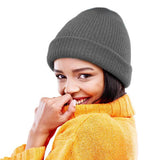 Solid Knit Beanie Hat - Madeline Love - Flyclothing LLC