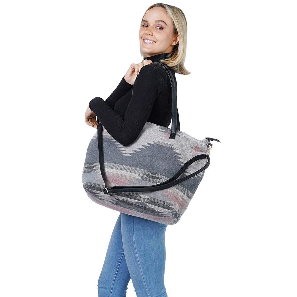Western Weekend Tote Bag With Pouch - Madeline Love - Flyclothing LLC