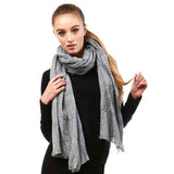 Windowpane Check Oblong Scarf - Madeline Love - Flyclothing LLC