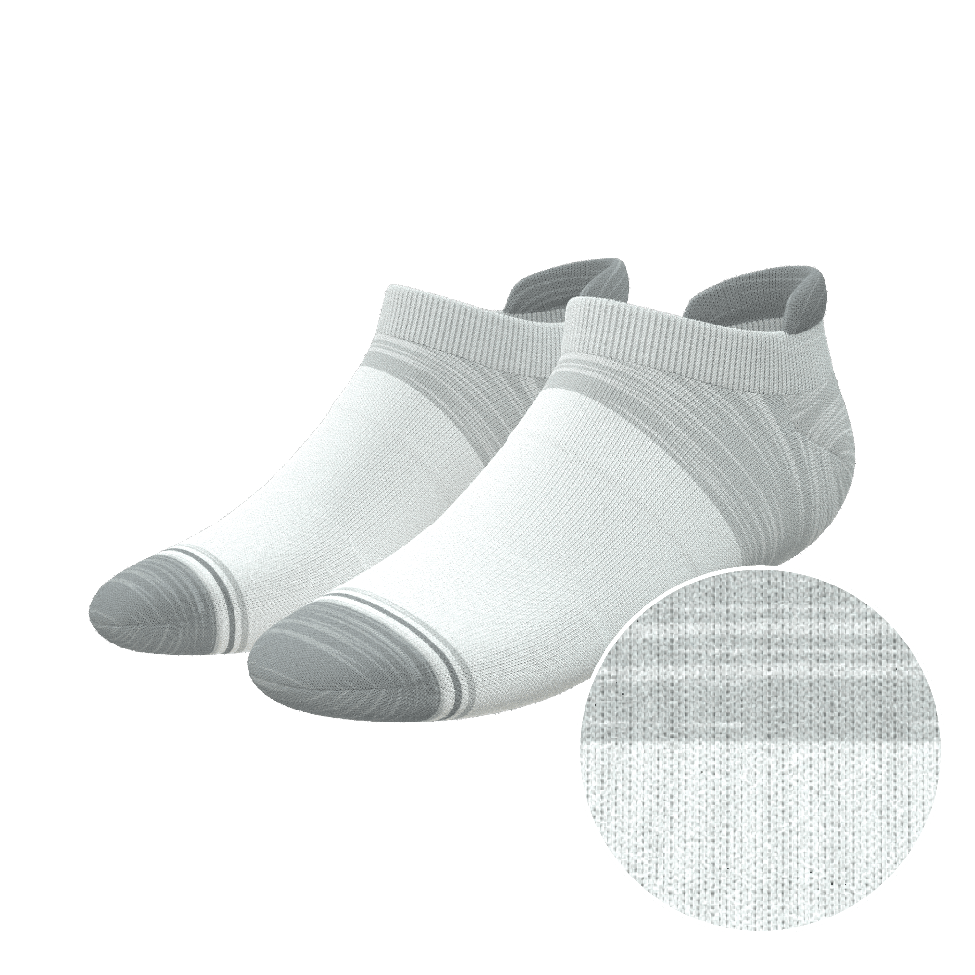 The Gray Matter | Tri Color Block Heel Hammock™ Ankle Socks - Shinesty