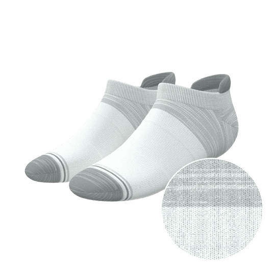 The Gray Matter | Tri Color Block Heel Hammock™ Ankle Socks - Shinesty
