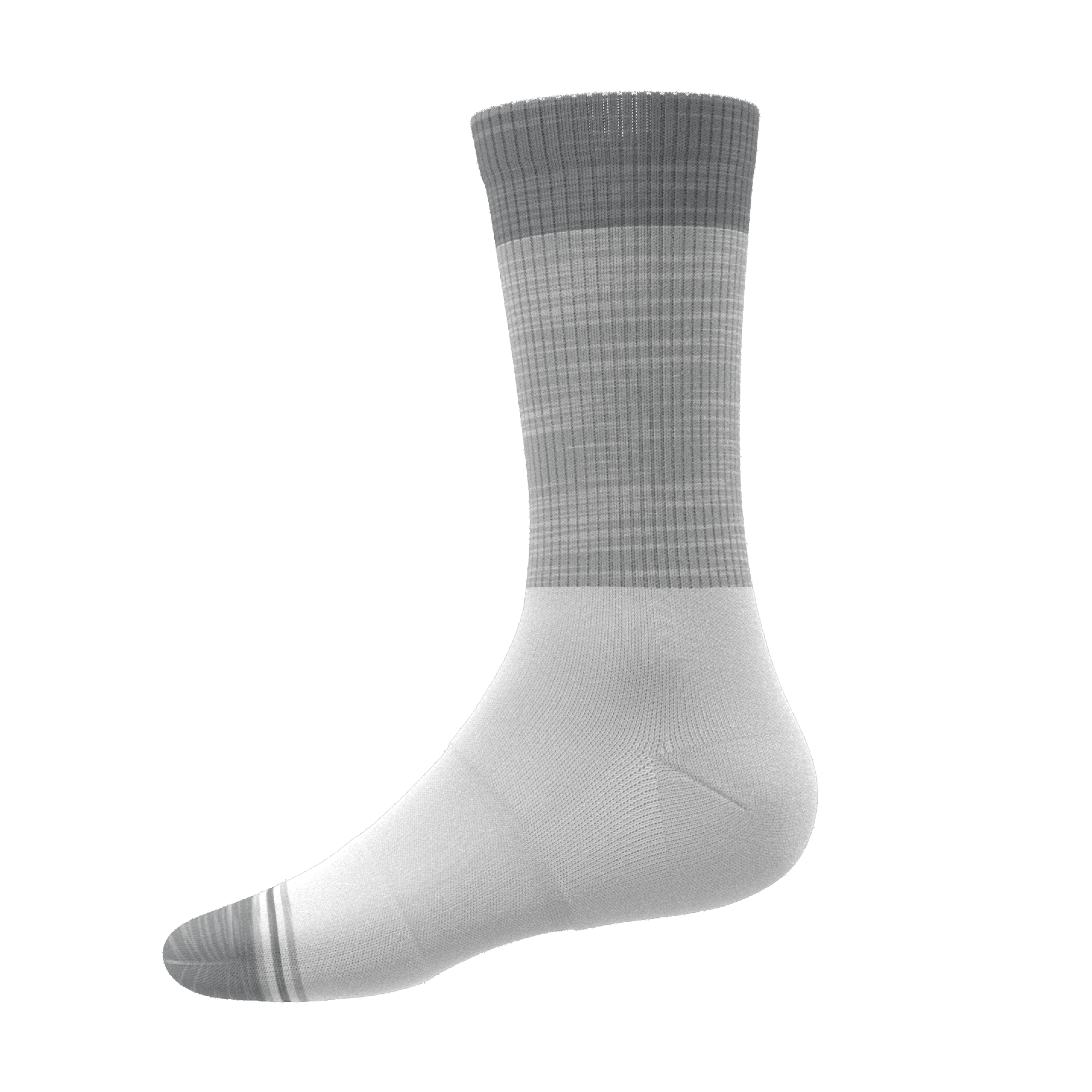 The Gray Matter | Tri Color Block Heel Hammock™ Crew Socks - Shinesty