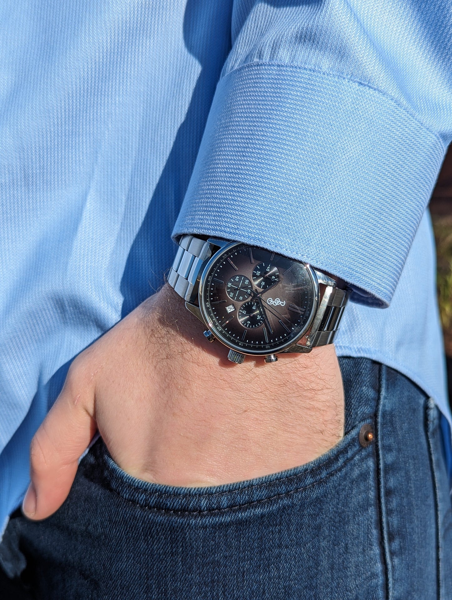 Gray Retro Chronograph - The Beyond Boring Watch Company - Flyclothing LLC
