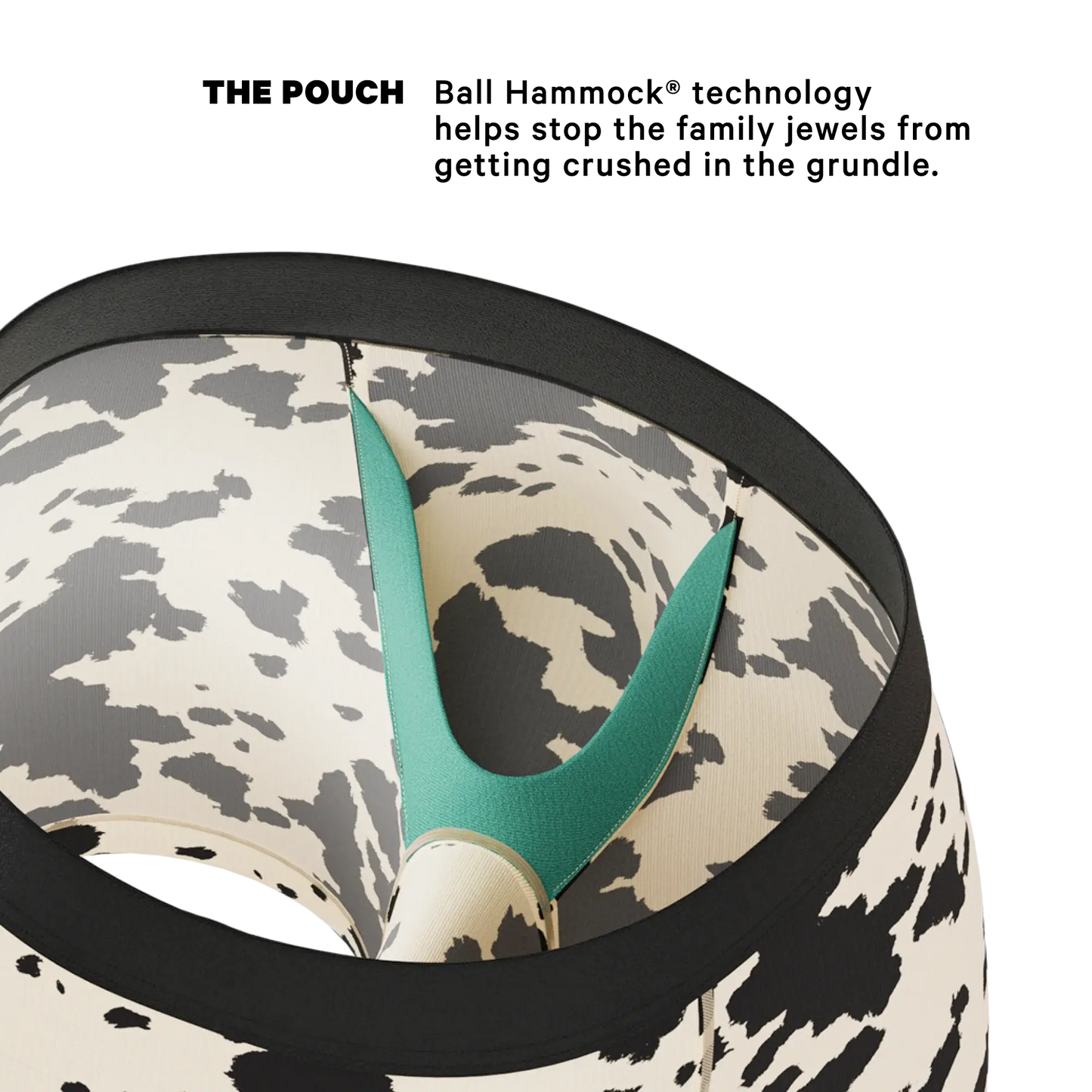 The Graze Escape | Cow Hide Fringe Ball Hammock® Pouch Underwear - Shinesty - Flyclothing LLC