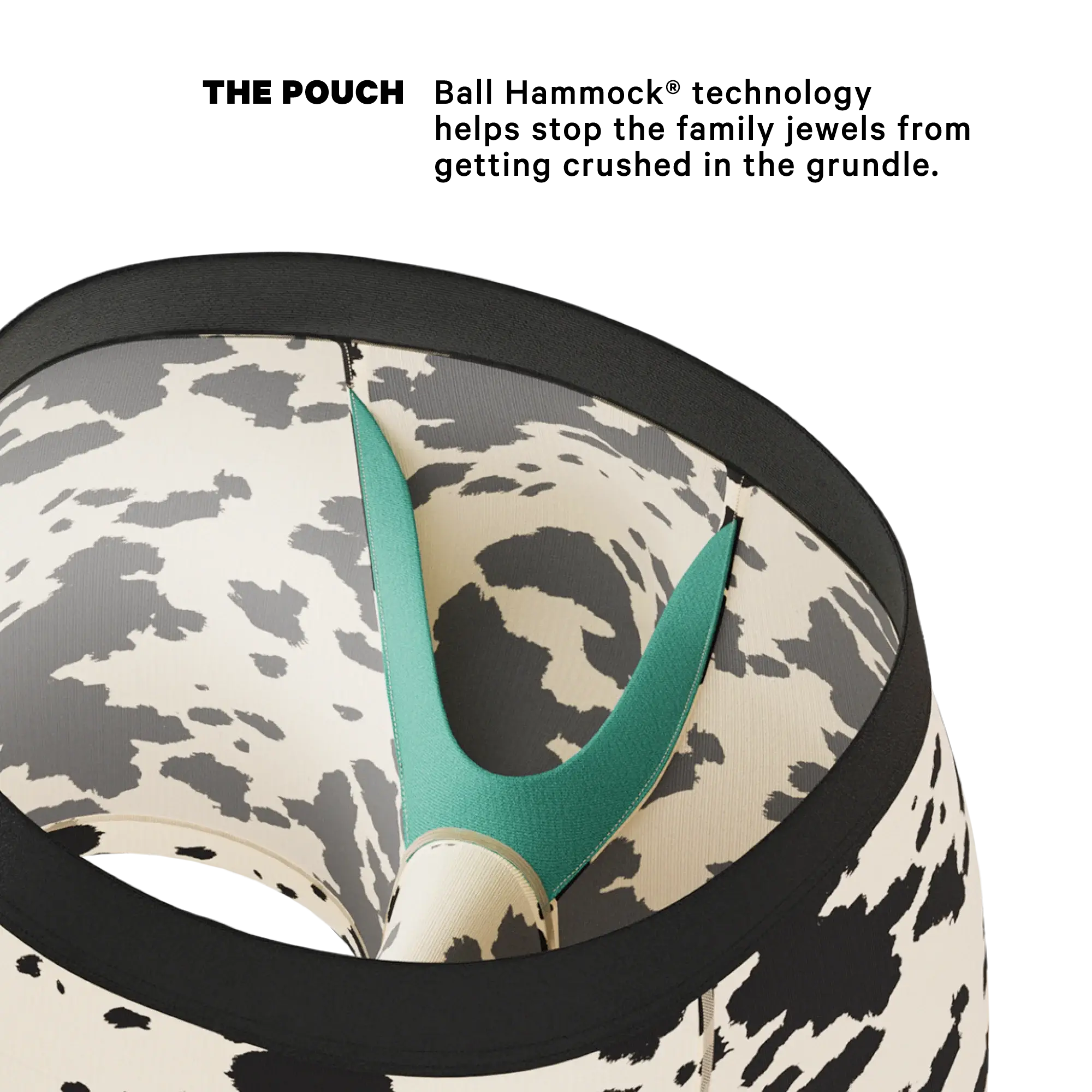 The Graze Escape | Cow Hide Fringe Ball Hammock® Pouch Underwear - Shinesty - Flyclothing LLC