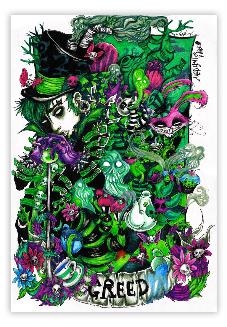 Black Market Art Company Greed Print