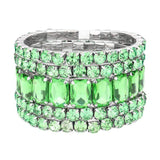 5Pcs Rectangle Round Stone Stretch Multi Layered Bracelets - Madeline Love - Flyclothing LLC