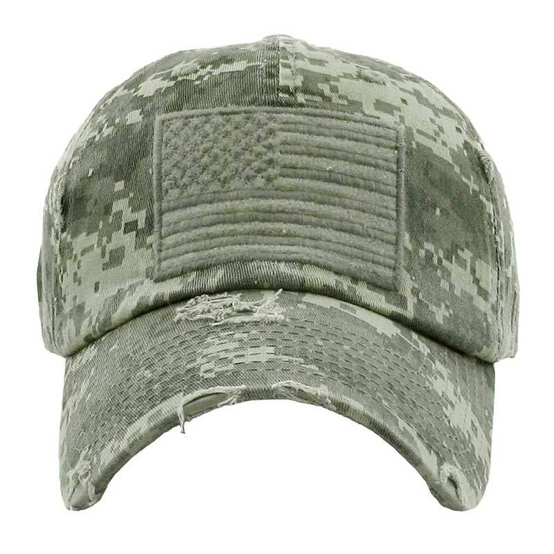 American USA Flag Vintage Baseball Cap - Madeline Love - Flyclothing LLC