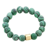 Semi precious stone beaded stretch bracelet - Madeline Love - Flyclothing LLC