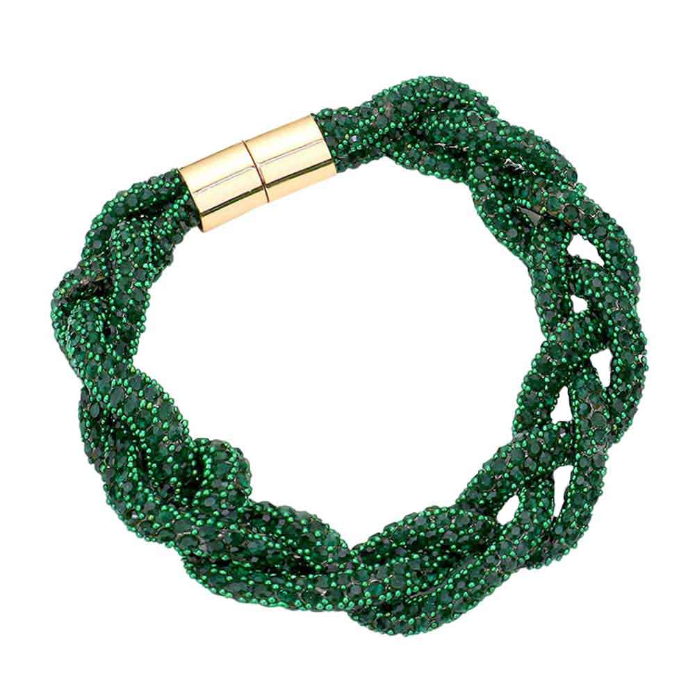 Bling Braided Magnetic Bracelet - Madeline Love - Flyclothing LLC