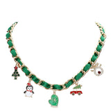 Christmas Tree Santa Hat Penguin Glove Car Pendant Necklace - Madeline Love - Flyclothing LLC