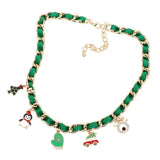 Christmas Tree Santa Hat Penguin Glove Car Pendant Necklace - Madeline Love - Flyclothing LLC