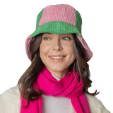 Colorblock Corduroy Bucket Hat - Madeline Love - Flyclothing LLC