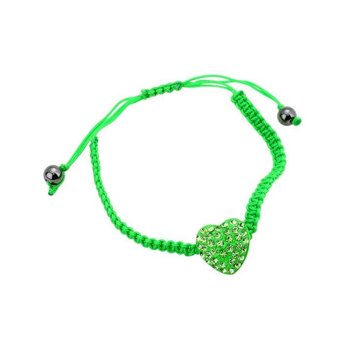 Crystal Pave Heart Cinch Bracelet - Madeline Love - Flyclothing LLC