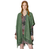 Cut Out Detailed Ruana - Madeline Love - Flyclothing LLC