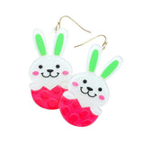 Easter Bunny Resin Dangle Earrings - Madeline Love - Flyclothing LLC