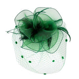 Feather Mesh Flower Fascinator Headband - Madeline Love - Flyclothing LLC