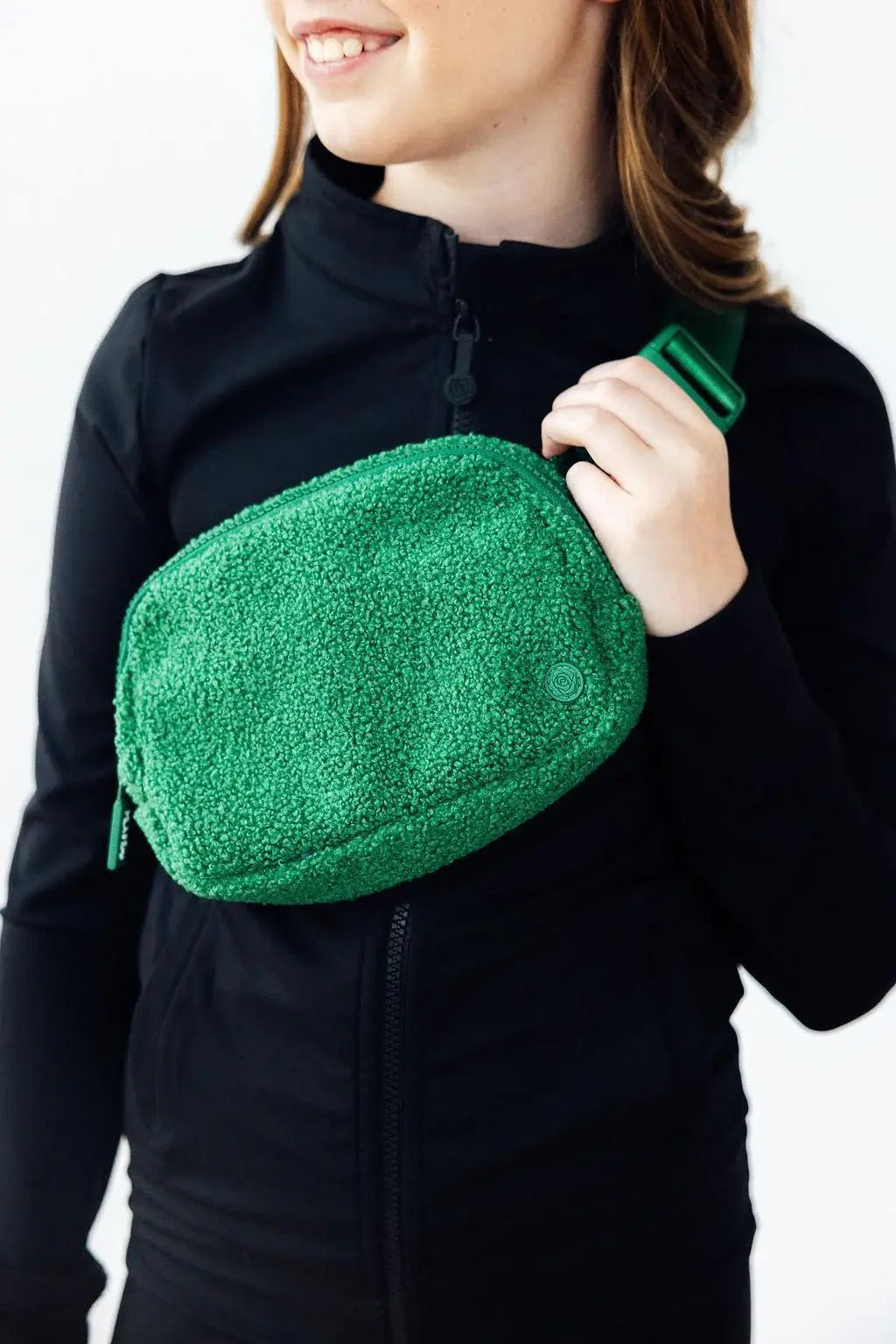 Green Fleece Belt Bag - Mila & Rose ® - Flyclothing LLC