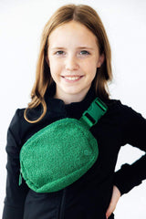 Green Fleece Belt Bag - Mila & Rose ® - Flyclothing LLC