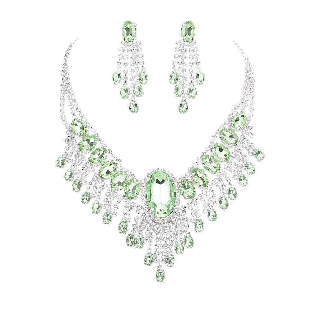 Glass Stone Ephemeral Wings Necklace - Madeline Love - Flyclothing LLC